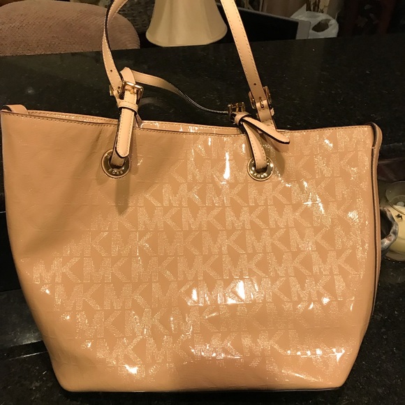 michael kors tan clutch